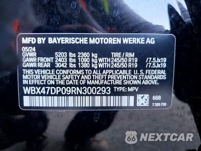Zdjęcie 13 z 13 samochodu: 2024 BMW X3 SDRIVE30I VIN:WBX47DP09RN300293 - miniatura