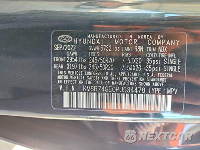 Zdjęcie 13 z 13 samochodu: 2023 HYUNDAI PALISADE CALLIGRAPHY VIN:KM8R74GE0PU534478 - miniatura