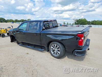 Drugie zdjęcie samochodu z przodu: 2021 CHEVROLET SILVERADO K1500 RST VIN:1GCUYEED2MZ147652 - miniatura