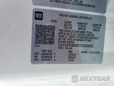 Zdjęcie 12 z 12 samochodu: 2026 CHEVROLET SILVERADO K1500 LT VIN:1GCUKDED5TZ200631 - miniatura