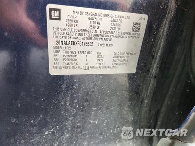 Zdjęcie 13 z 13 samochodu: 2015 CHEVROLET EQUINOX LS VIN:2GNALAEKXF6175505 - miniatura