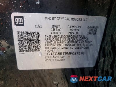 Zdjęcie 12 z 12 samochodu: 2021 CHEVROLET MALIBU RS VIN:1G1ZG5ST9MF087576 - miniatura