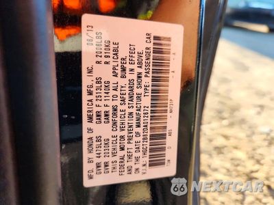 Zdjęcie 12 z 12 samochodu: 2013 HONDA ACCORD EXL VIN:1HGCT2B82DA012672 - miniatura