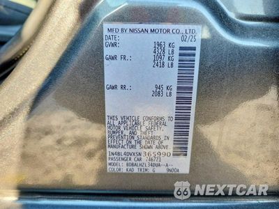 Zdjęcie 13 z 13 samochodu: 2025 NISSAN ALTIMA SV VIN:1N4BL4DVXSN365990 - miniatura