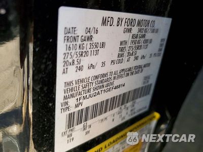 Zdjęcie 12 z 12 samochodu: 2016 FORD EXPEDITION LIMITED VIN:1FMJU2AT1GEF46814 - miniatura