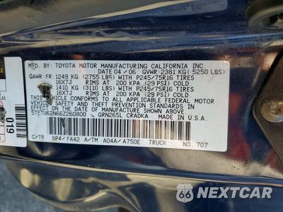 Zdjęcie 12 z 12 samochodu: 2006 TOYOTA TACOMA PRERUNNER ACCESS CAB VIN:5TETU62N66Z260800 - miniatura