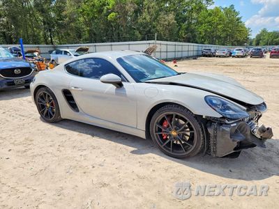 Czwarte zdjęcie samochodu z boku: 2018 PORSCHE CAYMAN S VIN:WP0AB2A84JS278145 - miniatura