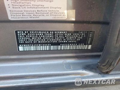 Zdjęcie 12 z 12 samochodu: 2012 VOLKSWAGEN GTI VIN:WVWHD7AJ3CW199599 - miniatura