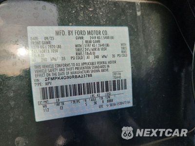 Zdjęcie 13 z 13 samochodu: 2024 FORD EDGE SE VIN:2FMPK4G90RBA23788 - miniatura