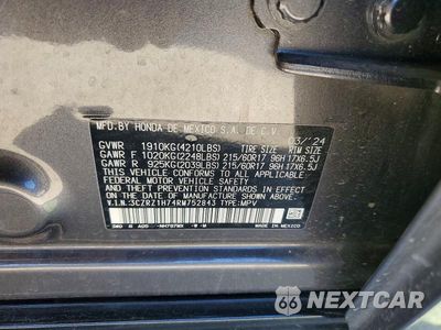 Zdjęcie 13 z 13 samochodu: 2024 HONDA HR-V EXL VIN:3CZRZ1H74RM752843 - miniatura