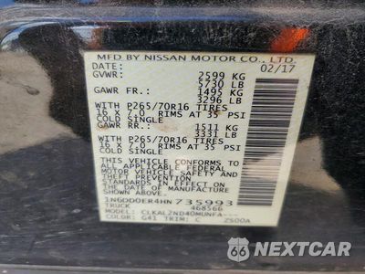 Zdjęcie 12 z 12 samochodu: 2017 NISSAN FRONTIER SV VIN:1N6DD0ER4HN735993 - miniatura
