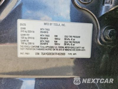 Zdjęcie 14 z 14 samochodu: 2026 TESLA MODEL Y VIN:7SAYGDEDXTF452869 - miniatura