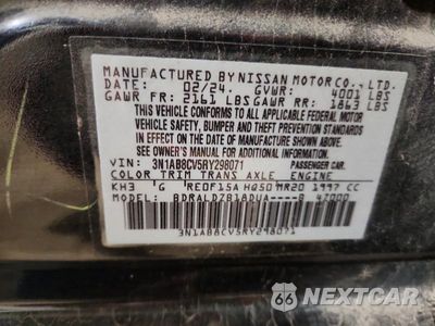 Zdjęcie 12 z 12 samochodu: 2024 NISSAN SENTRA SV VIN:3N1AB8CV5RY298071 - miniatura