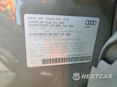 Zdjęcie 13 z 13 samochodu: 2020 AUDI Q3 PREMIUM S LINE VIN:WA1DECF38L1057917 - miniatura