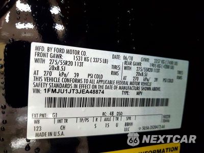 Zdjęcie 13 z 13 samochodu: 2018 FORD EXPEDITION XLT VIN:1FMJU1JT3JEA48874 - miniatura