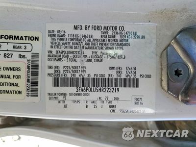 Zdjęcie 13 z 13 samochodu: 2017 FORD FUSION SE HYBRID VIN:3FA6P0LU5HR223219 - miniatura