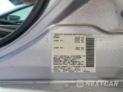 Zdjęcie 12 z 12 samochodu: 2020 NISSAN ALTIMA S VIN:1N4BL4BW3LC260829 - miniatura