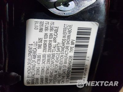 Zdjęcie 13 z 13 samochodu: 2018 HONDA CR-V EXL VIN:7FARW2H81JE044446 - miniatura