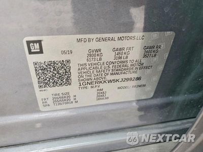 Zdjęcie 13 z 13 samochodu: 2019 CHEVROLET TRAVERSE PREMIER VIN:1GNERKKW5KJ299286 - miniatura