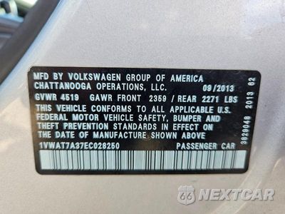 Zdjęcie 12 z 12 samochodu: 2014 VOLKSWAGEN PASSAT S VIN:1VWAT7A37EC028250 - miniatura