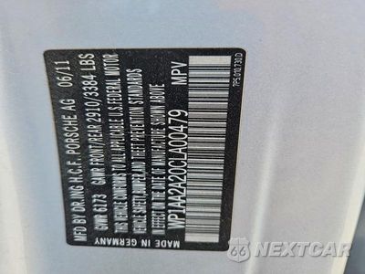 Zdjęcie 13 z 13 samochodu: 2012 PORSCHE CAYENNE VIN:WP1AA2A20CLA00479 - miniatura