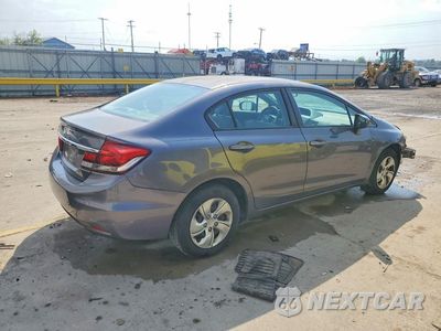 Trzecie zdjęcie samochodu z tyłu: 2015 HONDA CIVIC LX VIN:19XFB2F52FE074023 - miniatura