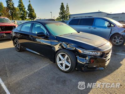 Czwarte zdjęcie samochodu z boku: 2019 HONDA ACCORD SPORT VIN:1HGCV1F3XKA027078 - miniatura