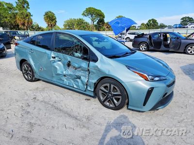 Czwarte zdjęcie samochodu z boku: 2019 TOYOTA PRIUS LIMITED VIN:JTDKARFU7K3086994 - miniatura