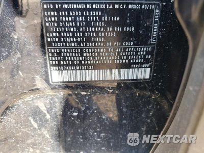 Zdjęcie 12 z 12 samochodu: 2020 VOLKSWAGEN TIGUAN S VIN:3VV1B7AX4LM132121 - miniatura