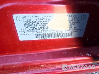 Zdjęcie 12 z 12 samochodu: 2014 NISSAN SENTRA SV VIN:3N1AB7AP7EL676218 - miniatura