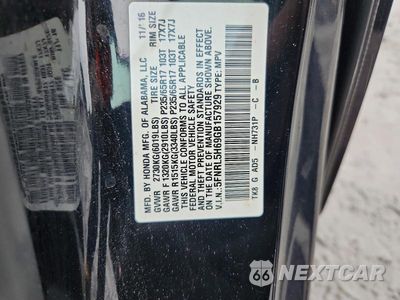 Zdjęcie 13 z 13 samochodu: 2016 HONDA ODYSSEY EXL VIN:5FNRL5H69GB157929 - miniatura