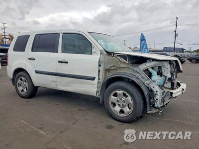 Czwarte zdjęcie samochodu z boku: 2014 HONDA PILOT LX VIN:5FNYF4H21EB022158 - miniatura