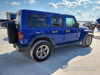 Trzecie zdjęcie samochodu z tyłu: 2019 JEEP WRANGLER UNLIMITED SAHARA VIN:1C4HJXEN3KW620239 - miniatura