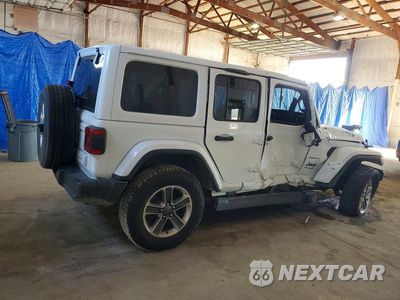 Trzecie zdjęcie samochodu z tyłu: 2018 JEEP WRANGLER UNLIMITED SAHARA VIN:1C4HJXEG6JW297742 - miniatura