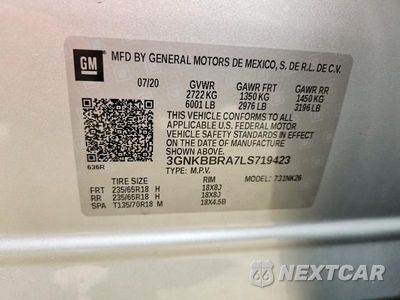 Zdjęcie 13 z 13 samochodu: 2020 CHEVROLET BLAZER 1LT VIN:3GNKBBRA7LS719423 - miniatura