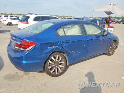 Trzecie zdjęcie samochodu z tyłu: 2014 HONDA CIVIC EXL VIN:19XFB2F99EE058547 - miniatura