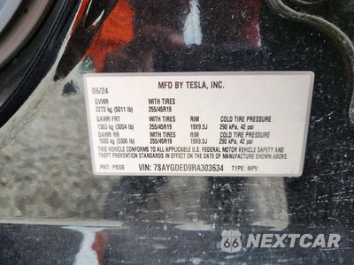 Zdjęcie 12 z 12 samochodu: 2024 TESLA MODEL Y VIN:7SAYGDED9RA303634 - miniatura