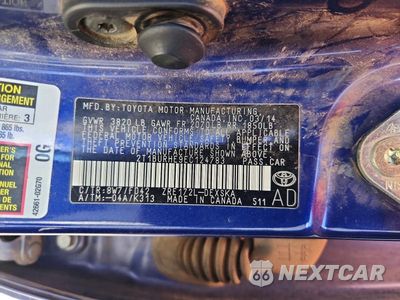 Zdjęcie 12 z 12 samochodu: 2014 TOYOTA COROLLA S VIN:2T1BURHE9EC124783 - miniatura