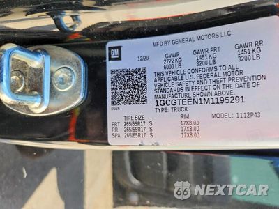 Zdjęcie 12 z 12 samochodu: 2021 CHEVROLET COLORADO ZR2 VIN:1GCGTEEN1M1195291 - miniatura