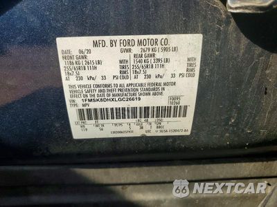 Zdjęcie 13 z 13 samochodu: 2020 FORD EXPLORER XLT VIN:1FMSK8DHXLGC26619 - miniatura
