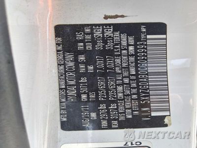 Zdjęcie 12 z 12 samochodu: 2012 HYUNDAI SANTA FE GLS VIN:5XYZGDAB0CG099993 - miniatura