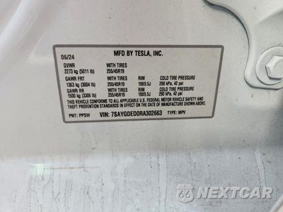 Zdjęcie 12 z 12 samochodu: 2024 TESLA MODEL Y VIN:7SAYGDED0RA302663 - miniatura