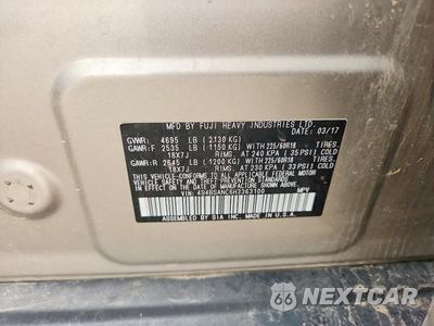 Zdjęcie 12 z 12 samochodu: 2017 SUBARU OUTBACK 2.5I LIMITED VIN:4S4BSANC6H3363100 - miniatura