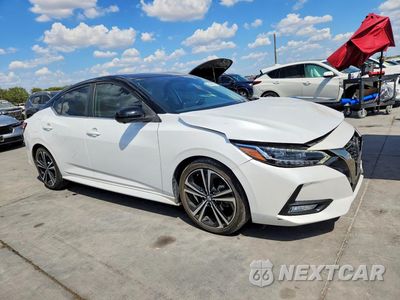 Czwarte zdjęcie samochodu z boku: 2021 NISSAN SENTRA SR VIN:3N1AB8DV4MY286131 - miniatura