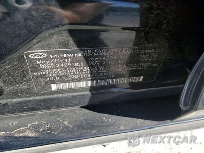 Zdjęcie 12 z 12 samochodu: 2011 HYUNDAI SONATA SE VIN:5NPEC4AC3BH299406 - miniatura