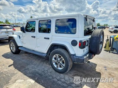 Drugie zdjęcie samochodu z przodu: 2019 JEEP WRANGLER UNLIMITED SAHARA VIN:1C4HJXEG8KW531087 - miniatura