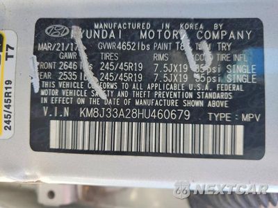 Zdjęcie 13 z 13 samochodu: 2017 HYUNDAI TUCSON LIMITED VIN:KM8J33A28HU460679 - miniatura