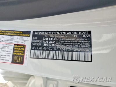 Zdjęcie 12 z 12 samochodu: 2026 MERCEDES-BENZ C 300 4MATIC VIN:W1KAF4HBXTR302417 - miniatura
