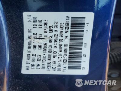 Zdjęcie 12 z 12 samochodu: 2016 HONDA ACCORD LX VIN:1HGCR2F36GA188061 - miniatura