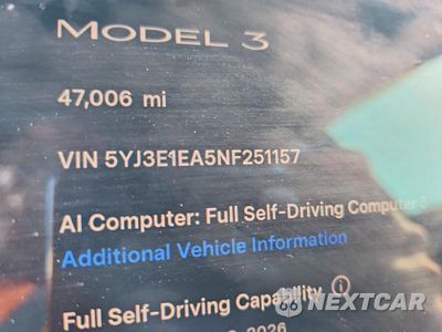 Zdjęcie 9 z 13 samochodu: 2022 TESLA MODEL 3 VIN:5YJ3E1EA5NF251157 - miniatura
